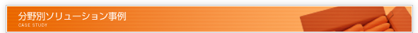 分野別ソリューション事例